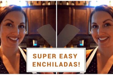 SUPER EASY ENCHILADA RECIPE  | CREAMY GREEN CHILI CHICKEN ENCHILADAS | MRSPETESHOUSE