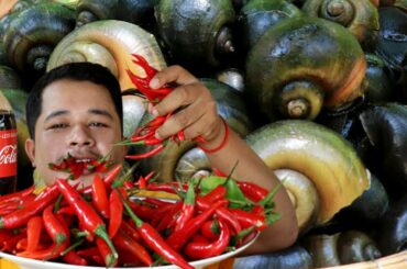 Delicious cooking snails coca cola, chili & jack fruit recipe - Cooking snails skill