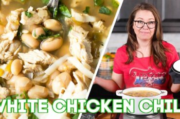 White Chicken Chili (THICK and CREAMY!)