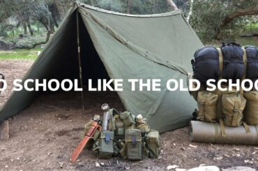 Solo Overnighter Using Old School Military Gear and Campfire Chili Mac