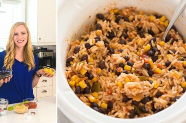 6 Ingredient Vegetarian Slow Cooker Burritos! | The Recipe Rebel