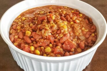 VEGAN BEAN CHILI USING INSTANT POT