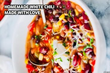 CHEF MAKING HOMEMADE WHITE CHILI