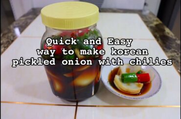 [KR] QUICK AND EASY TO MAKE KOREAN ONION PICKLE WITH CHILI'S