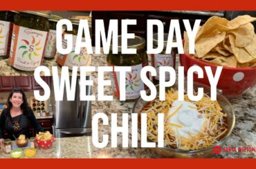 BEST Game Day Superbowl Chili Recipe Sweet Spicy | Football Easy Appetizers and Amazing Nachos