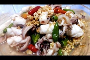 Cooking Fried Squip with Chili Recipe