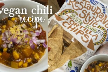VEGAN CHILI RECIPE