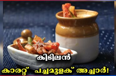 How To Make Instant Carrot Radish Green Chili Pickle Recipe | Samayam Malayalam