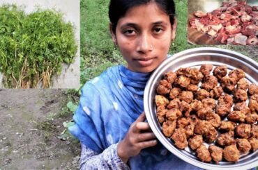 Winter Special Dhaniya Chutney and Hot Mutton Pakora Recipe Cooking By Street Village Food