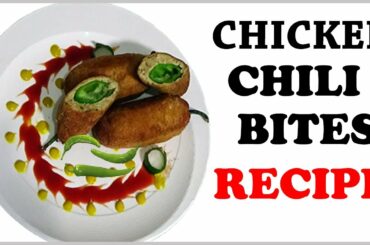 Chicken chili bites recipe by Aqmeal, Chili bites recipe