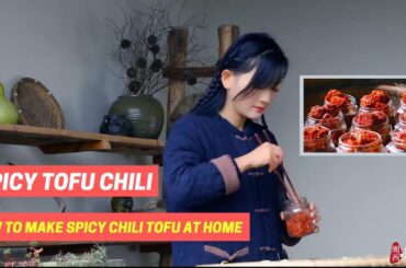 How to Make Spicy Chili Tofu at Home | Spicy Tofu Chili Recipe | Diy Food