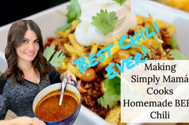 Homemade Beef Chili | Recreating Simply Mamá Cooks Homemade Beef Chili | How to Make Chili Recipe