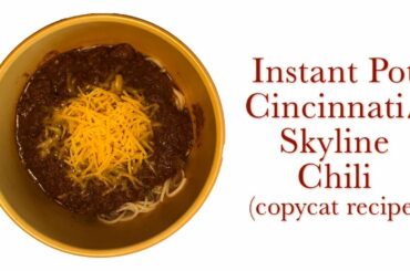 Instant Pot Cincinnati/Skyline Chili (copycat recipe)