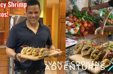 Best Shrimp Tacos Recipe with Fresh Peppers and Green Onions from Ivan's Cooking Adventures