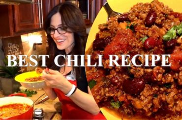 THE BEST HOMEMADE CHILI 🌶 RECIPE!! Super Bowl and Dinner Ready ! So easy too! (Secret Italian add)