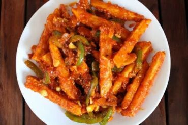 Spicy Chilli Potato Recipe | Chilli Potato Recipe | Indo-Chinese Chili Potato recipe