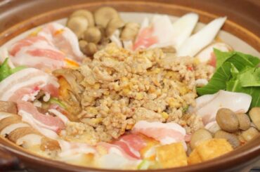 Tantan Nabe Recipe (Pork and Vegetable Hot Pot with Dandan Noodles Soup) | Cooking with Dog