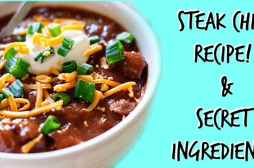 Cooking With the Woahs : Steak Chili Recipe!