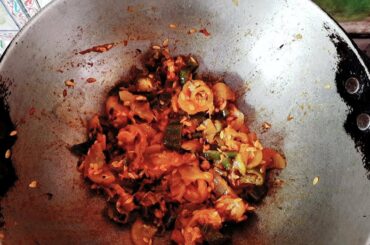 Kachari green chili vegetable