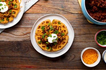 Cornbread Waffles And Chili Bar • Tasty