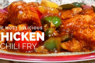 EASY CHICKEN CHILI RECIPE | How to make the most DELICIOUS  Chili Chicken | Chicken Recipes