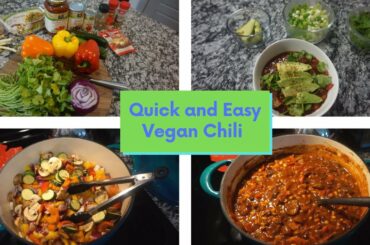 QUICK & EASY VEGAN CHILI RECIPE: Step by Step Process!