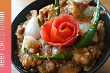 Chinese beef chili onion|চাইনিজ বিফ চিলি অনিয়ন   | SUMAIYA ARTHI'S RECIPES
