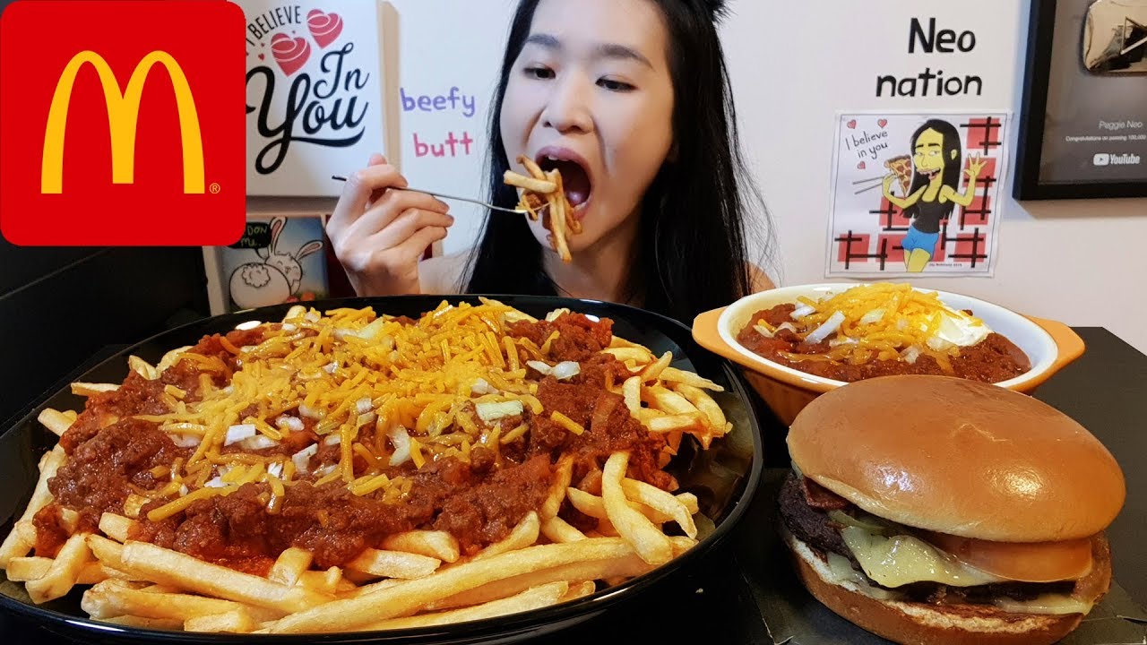 McDonald's Chili Cheese Fries & Chili Cheeseburger! Spicy Chili Recipe
