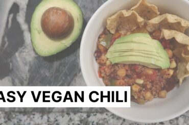 EASY VEGAN CHILI | crock-pot recipe