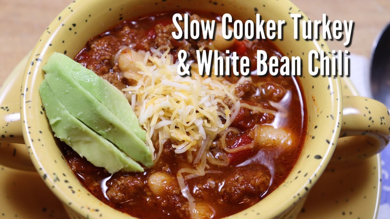 Slow Cooker Turkey & White Bean Chili Chili Chili