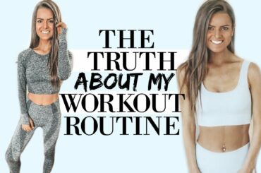 MY REALISTIC EXERCISE ROUTINE | the truth about weight loss & how much working out matters