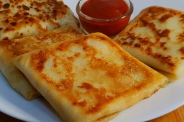 Cheesey Chicken Crepes Recipe ♥️ | Easy Breakfast Recipe