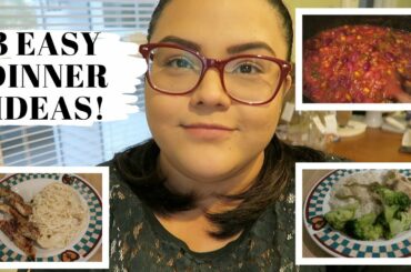 EASY WEEKDAY DINNER IDEAS \ Alfredo sauce, crockpot chicken, & homemade chili!