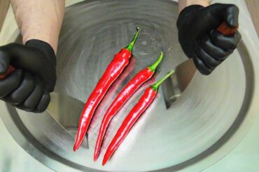 ASMR Spicy Food Hot Chili Ice Cream Rolls How to make extreme spicy Ice Cream