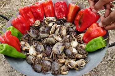 Spicy Crab Recipe / Fried Crab with Chilies / Field Crab Cooking Chili