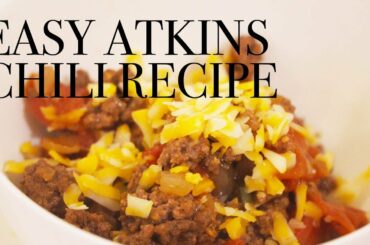 Cook with me! EASY Atkins Chili Recipe