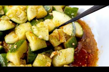 Smacked Cucumber with Chili Oil