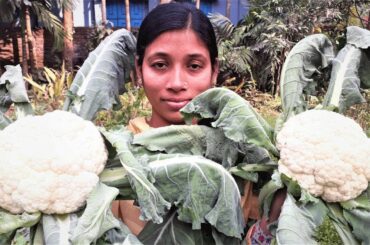 Phulkopir Roast | Bengali Recipe Cauliflower Roast Cooking By Street Village Food