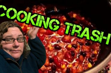 Dumpster diving for dinner, how to make Chicken chili out of trash!