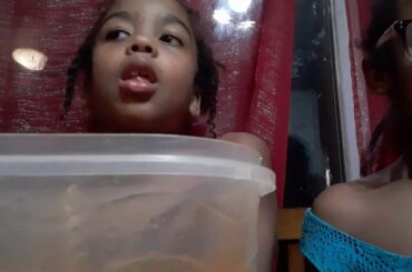 Mary and cherry trying hot chili pepper soup