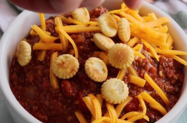 Homemade Chili 2 Ways