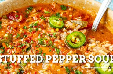 Stuffed Pepper Soup - Chili Pepper Madness