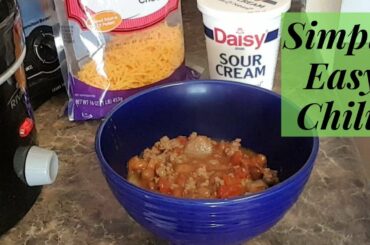 Simple and Easy Chili Recipe