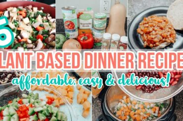 5 AFFORDABLE, EASY & DELICIOUS PLANT BASED RECIPES // COOK WITH ME 2020