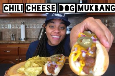 CHILI CHEESE DOG MUKBANG | RECIPE COOKING + EATING SHOW