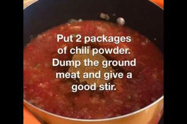 Easy Homemade CHILI