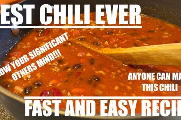 MAN COOKING: Best Chill Recipe Ever