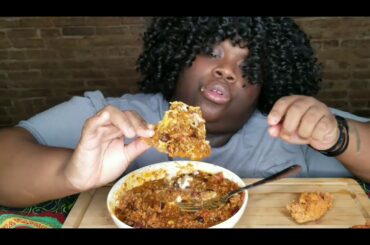 Homemade Chili with Chicken Chips Mukbang