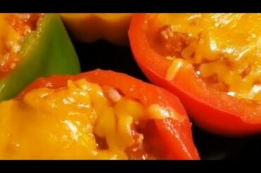Homemade, No Mess, Stuffed Chili Peppers, (ASMR) (Crock Pot Special). Husband Reaction!