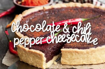 Chocolate & chili pepper cheesecake